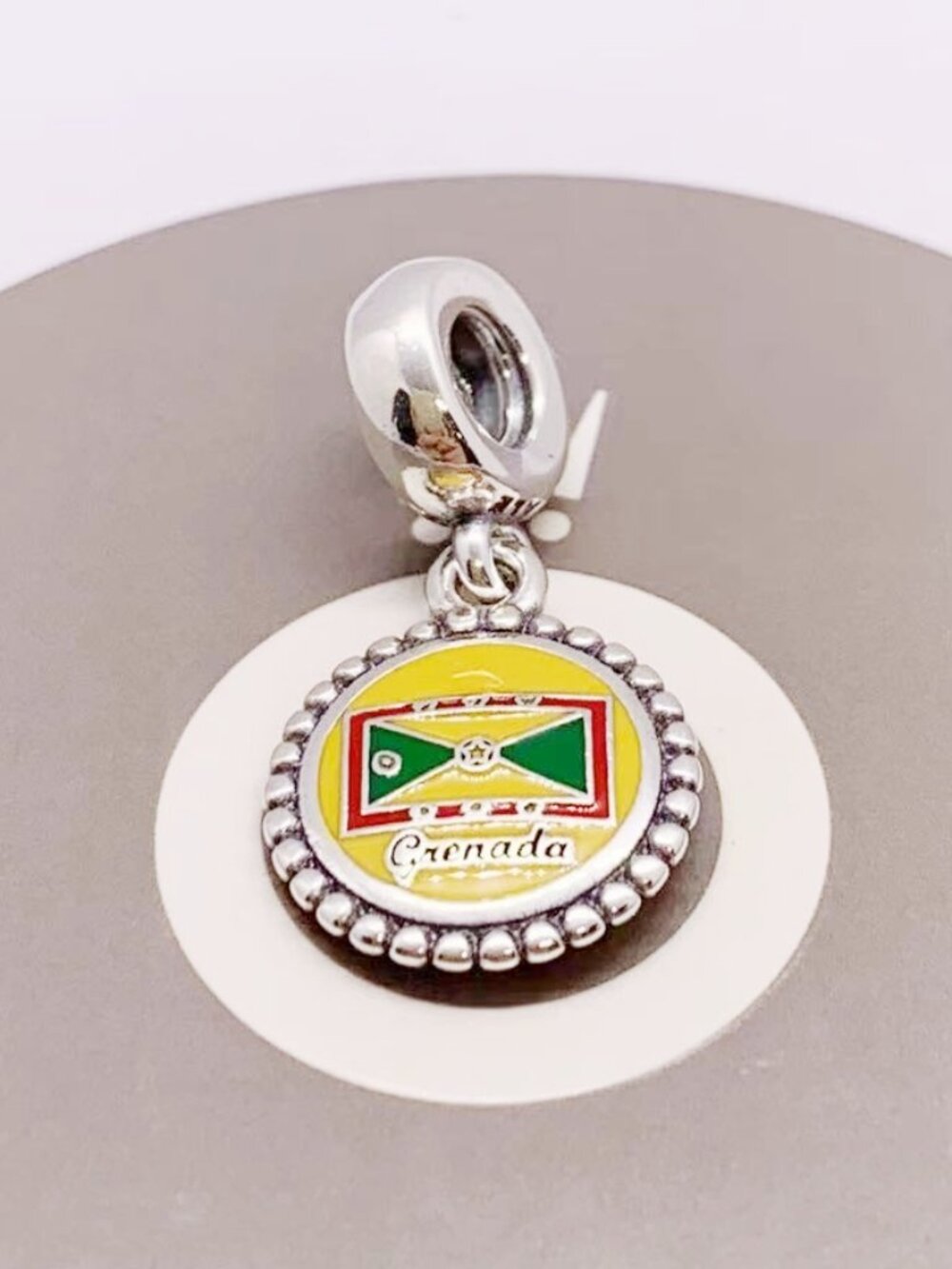 Pandora Grenada Flag Dangle Charm